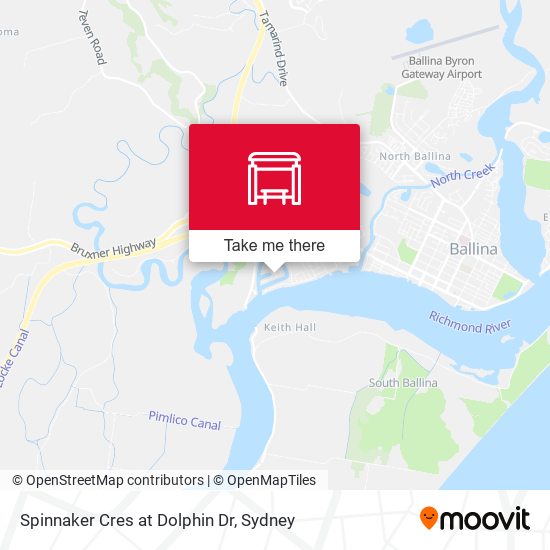 Spinnaker Cres at Dolphin Dr map