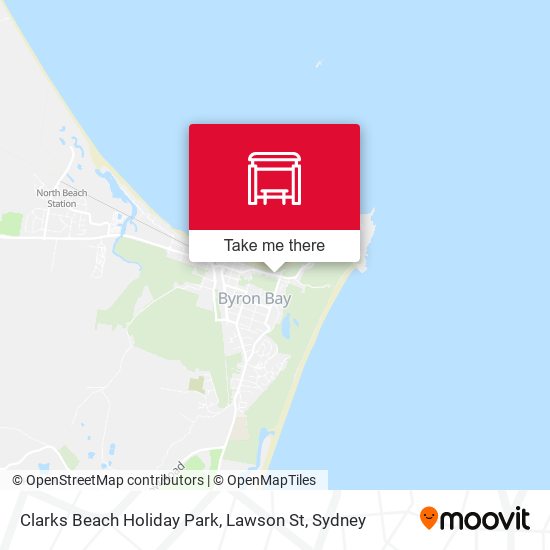 Clarks Beach Holiday Park, Lawson St map