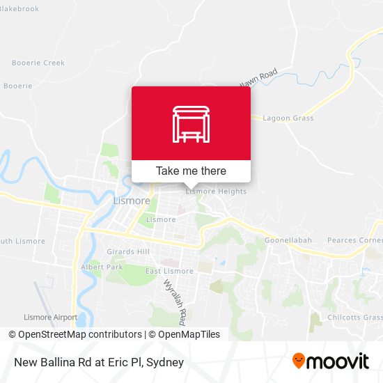 New Ballina Rd at Eric Pl map