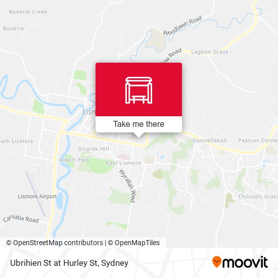 Ubrihien St at Hurley St map