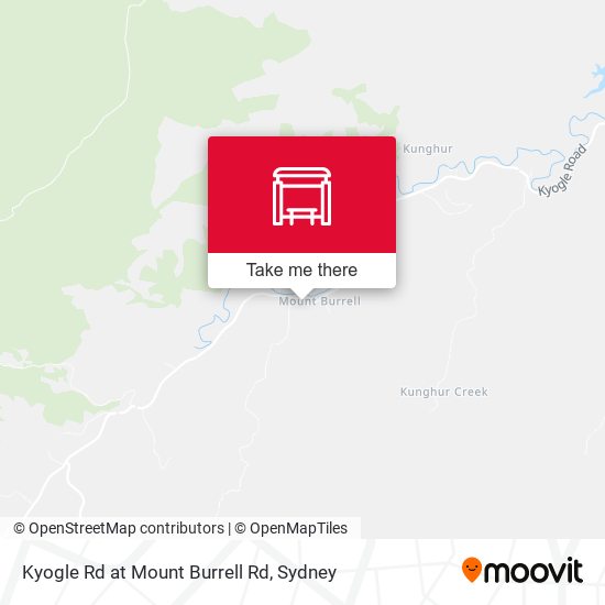 Kyogle Rd at Mount Burrell Rd map