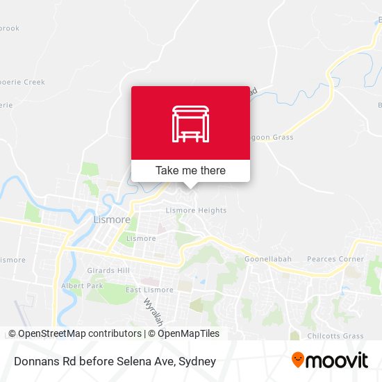 Donnans Rd before Selena Ave map