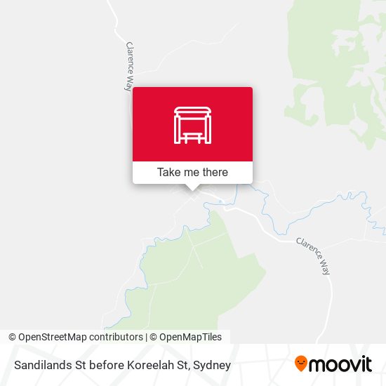 Sandilands St before Koreelah St map