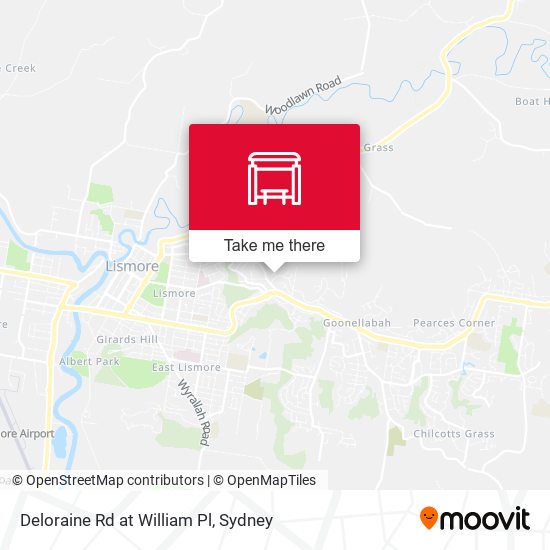Deloraine Rd at William Pl map