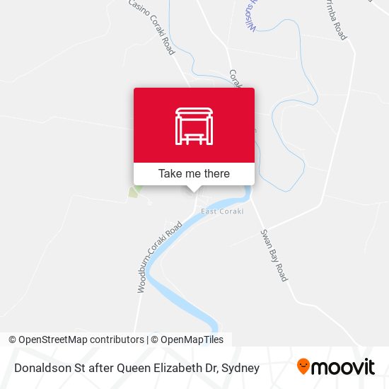 Donaldson St after Queen Elizabeth Dr map
