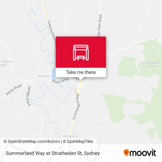 Mapa Summerland Way at Stratheden St