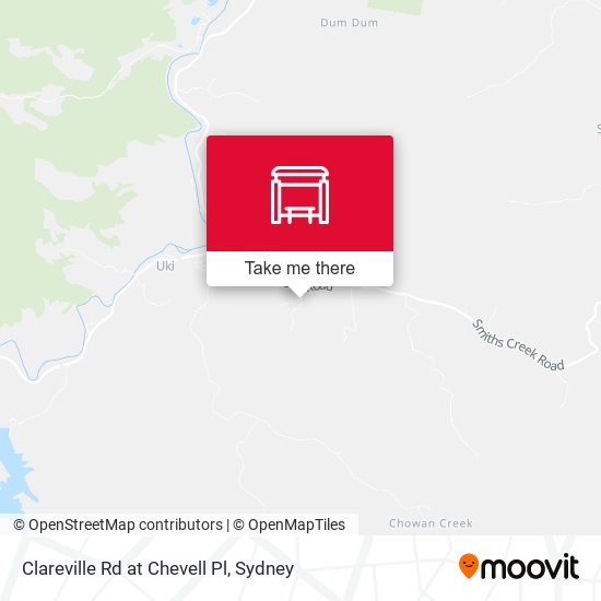 Clareville Rd at Chevell Pl map