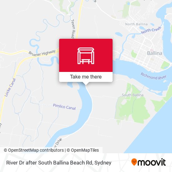 River Dr after South Ballina Beach Rd map