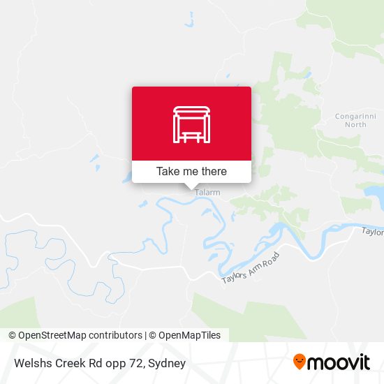 Welshs Creek Rd opp 72 map