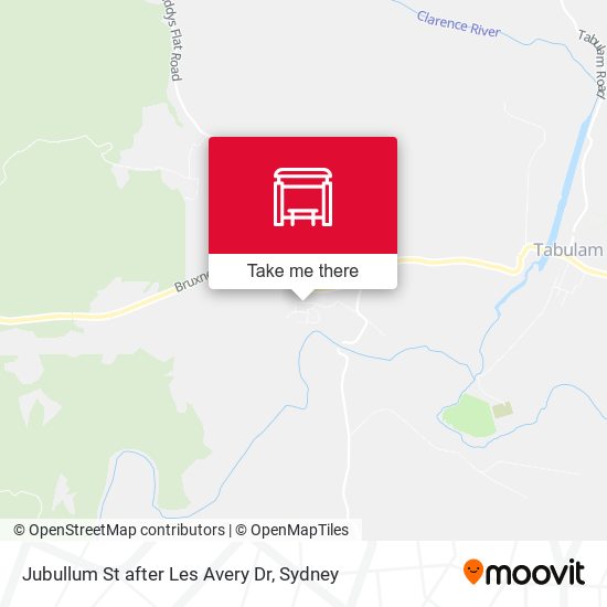 Jubullum St after Les Avery Dr map
