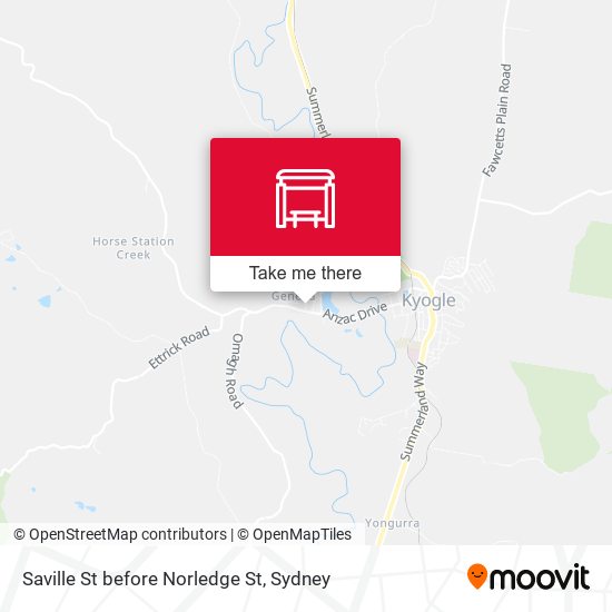 Saville St before Norledge St map