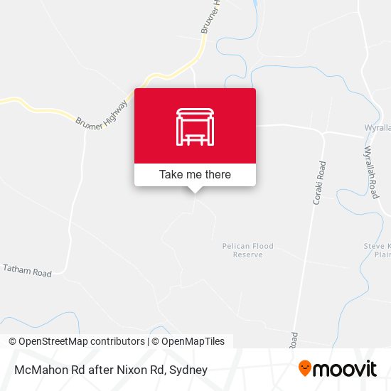 McMahon Rd after Nixon Rd map