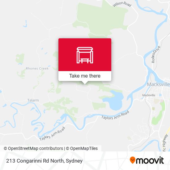 213 Congarinni Rd North map