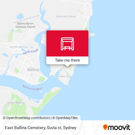 East Ballina Cemetery, Suvla st map
