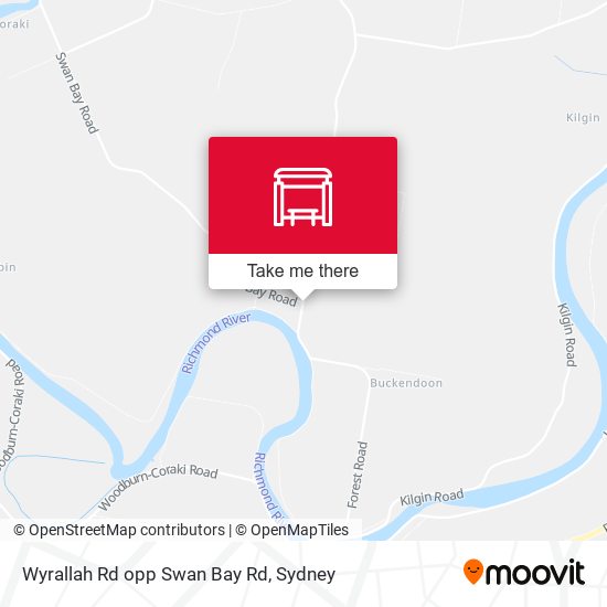 Wyrallah Rd opp Swan Bay Rd map