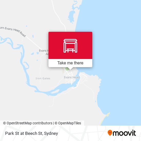 Park St at Beech St map