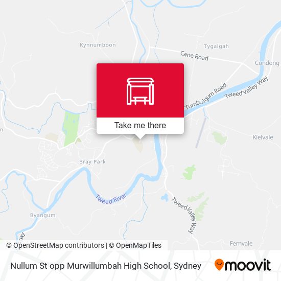 Nullum St opp Murwillumbah High School map