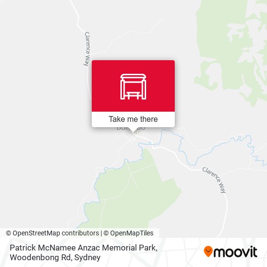 Patrick McNamee Anzac Memorial Park, Woodenbong Rd map