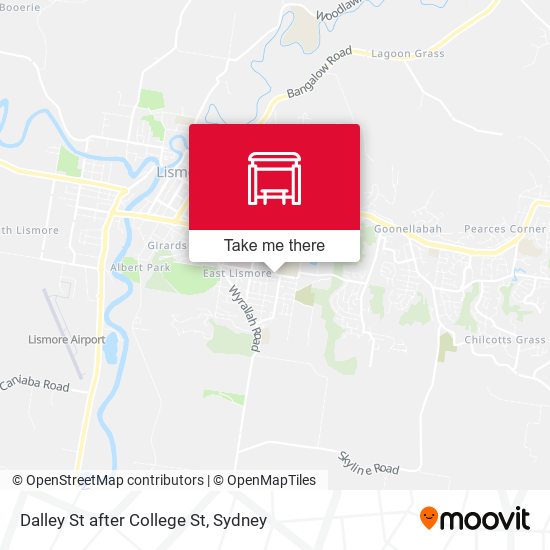 Dalley St after College St map