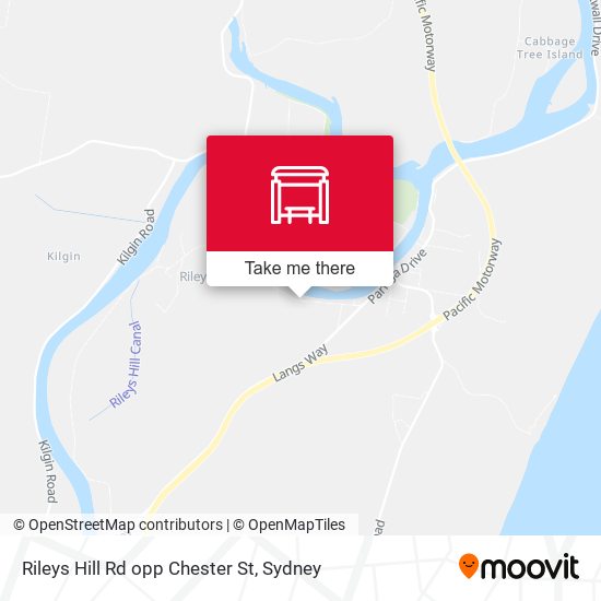 Rileys Hill Rd opp Chester St map