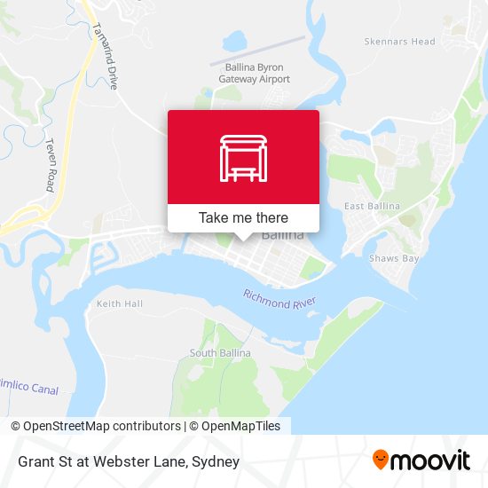 Grant St at Webster Lane map