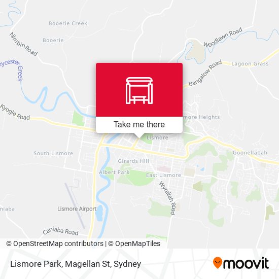 Lismore Park, Magellan St map