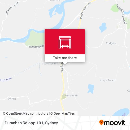 Duranbah Rd opp 101 map