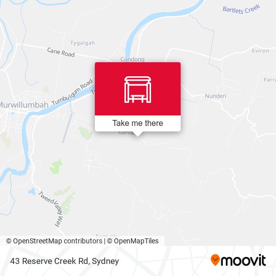 43 Reserve Creek Rd map