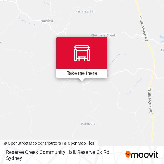 Reserve Creek Community Hall, Reserve Ck Rd map