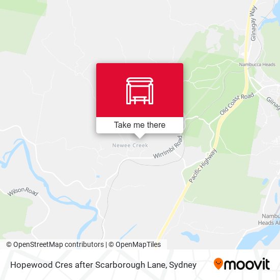 Hopewood Cres after Scarborough Lane map