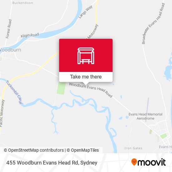 455 Woodburn Evans Head Rd map