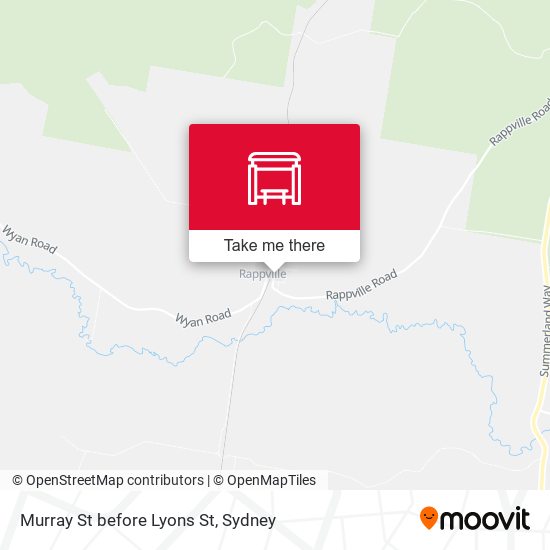 Murray St before Lyons St map