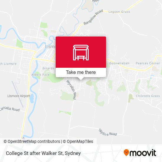 College St after Walker St map