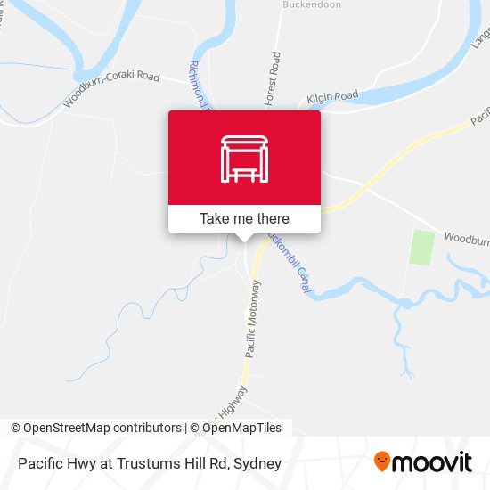 Pacific Hwy at Trustums Hill Rd map