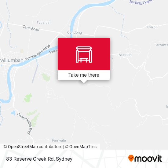 83 Reserve Creek Rd map