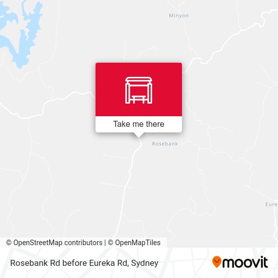 Rosebank Rd before Eureka Rd map