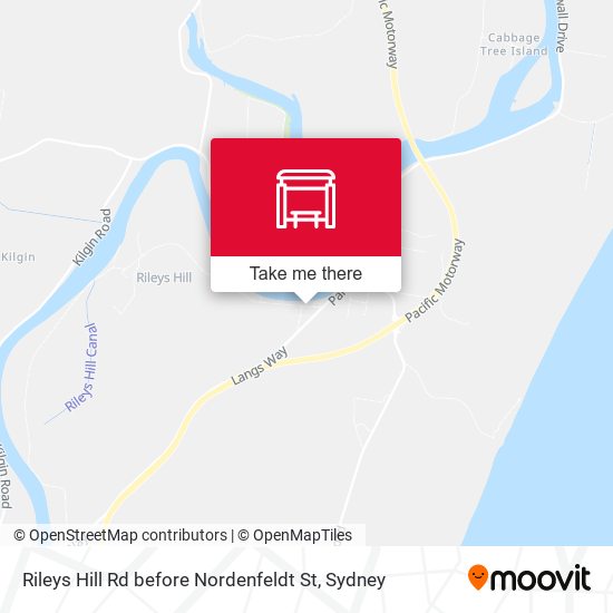 Rileys Hill Rd before Nordenfeldt St map