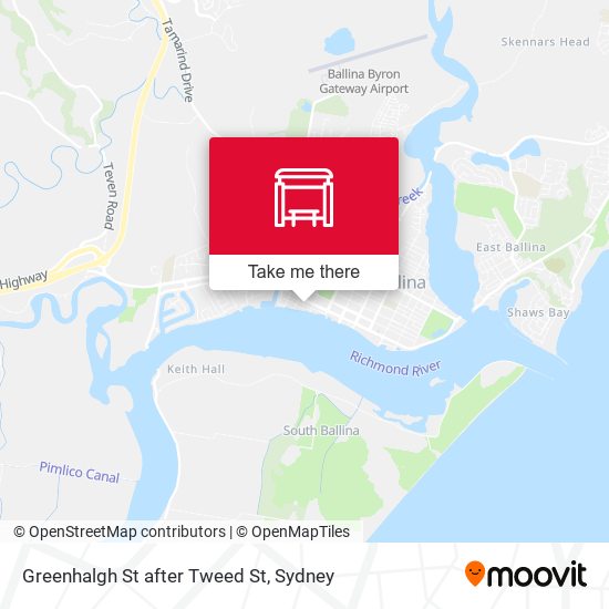 Greenhalgh St after Tweed St map