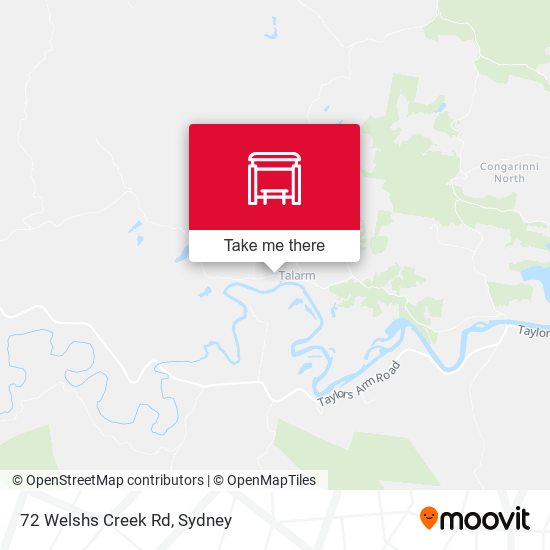 72 Welshs Creek Rd map