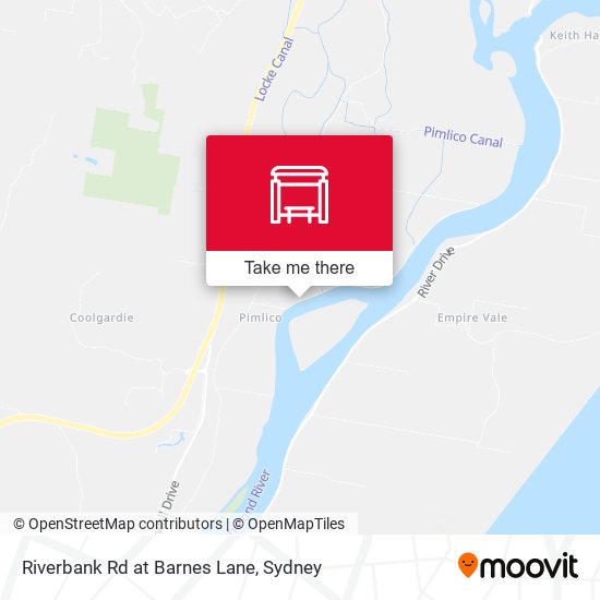 Riverbank Rd at Barnes Lane map