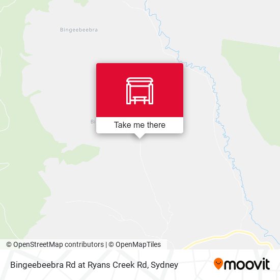 Bingeebeebra Rd at Ryans Creek Rd map
