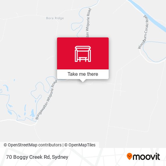 70 Boggy Creek Rd map