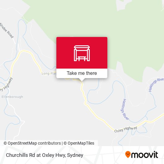 Churchills Rd at Oxley Hwy map