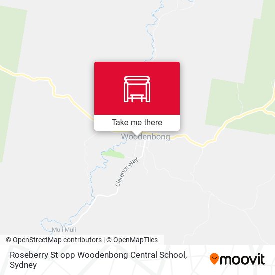 Roseberry St opp Woodenbong Central School map