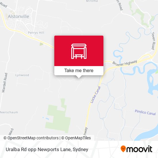Uralba Rd opp Newports Lane map