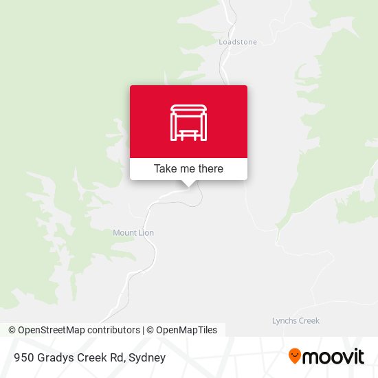 950 Gradys Creek Rd map