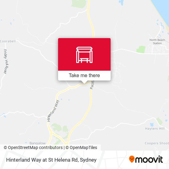 Hinterland Way at St Helena Rd map
