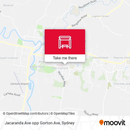 Jacaranda Ave opp Gorton Ave map