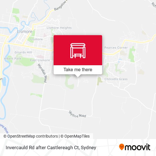 Invercauld Rd after Castlereagh Ct map