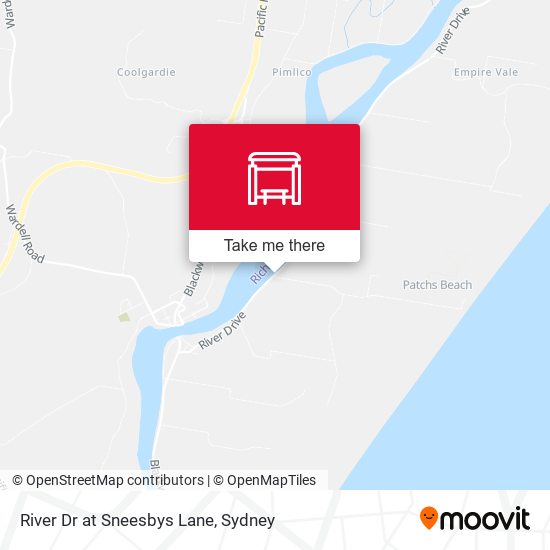 River Dr at Sneesbys Lane map